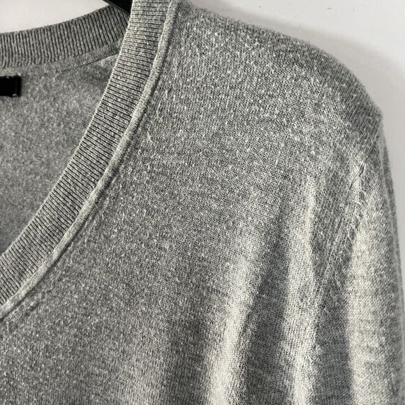 Quince Sweater Organic Cotton Cashmere Viscose Blend XL Preppy Minimal Classic - Picture 4 of 7